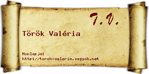 Török Valéria névjegykártya