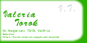 valeria torok business card